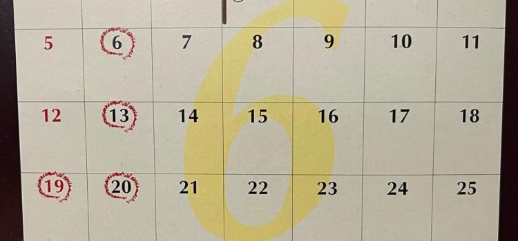 ６月のキャンペーンとお休みのお知らせ