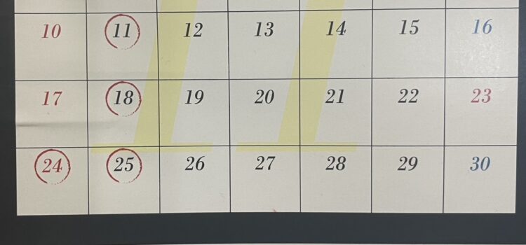 11月の営業とお休み